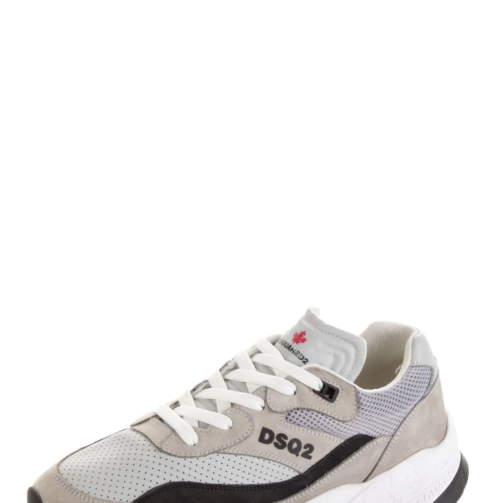 Men's Gray and Black Sneakers